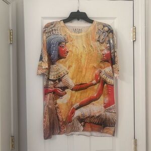 Vintage Lathc Multicolor Graphic Men's Shirt